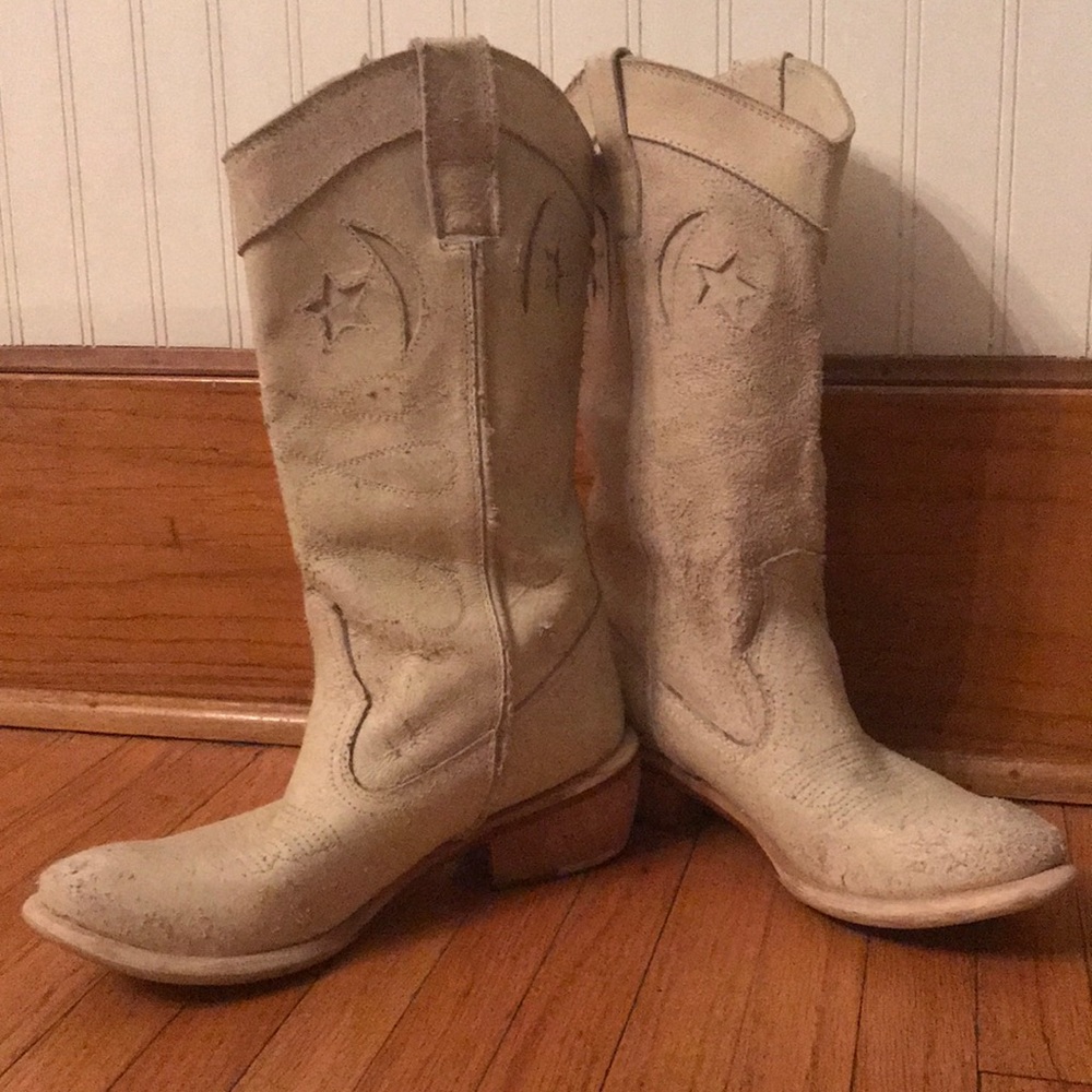 Bronx Ivory Moon and Stars Cowboy/Cowgirl Boots